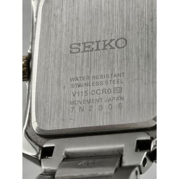 Ladies Seiko Solar V115-0CR0 Quartz Watch New Solar Battery Runs Great MSRP $175 - Picture 6 of 13